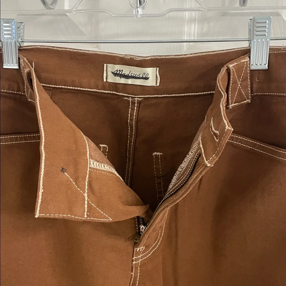 Madewell Brown Emmett Wide Leg Pants Size 27P NWOT - Picture 3 of 4
